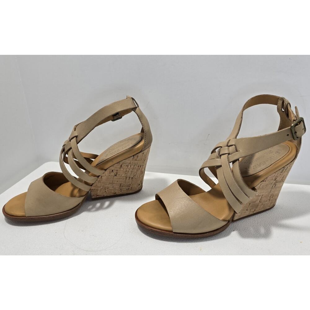 Kork Ease Adelaide Leather Cork Wedge Sandals K36402 Womens size 6 EUC - Picture 6 of 9